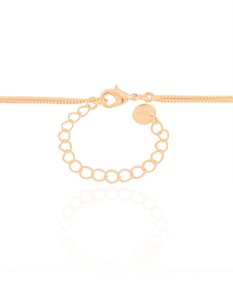 Gargantilha Dupla Redondo Ponto de Luz Cristal Banhado a Ouro 18K - 45/50 cm