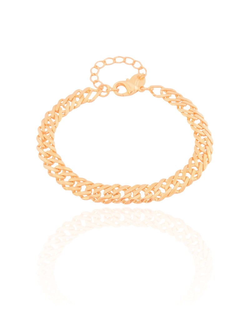 Pulseira Grumet Dupla Banhado a Ouro 18K