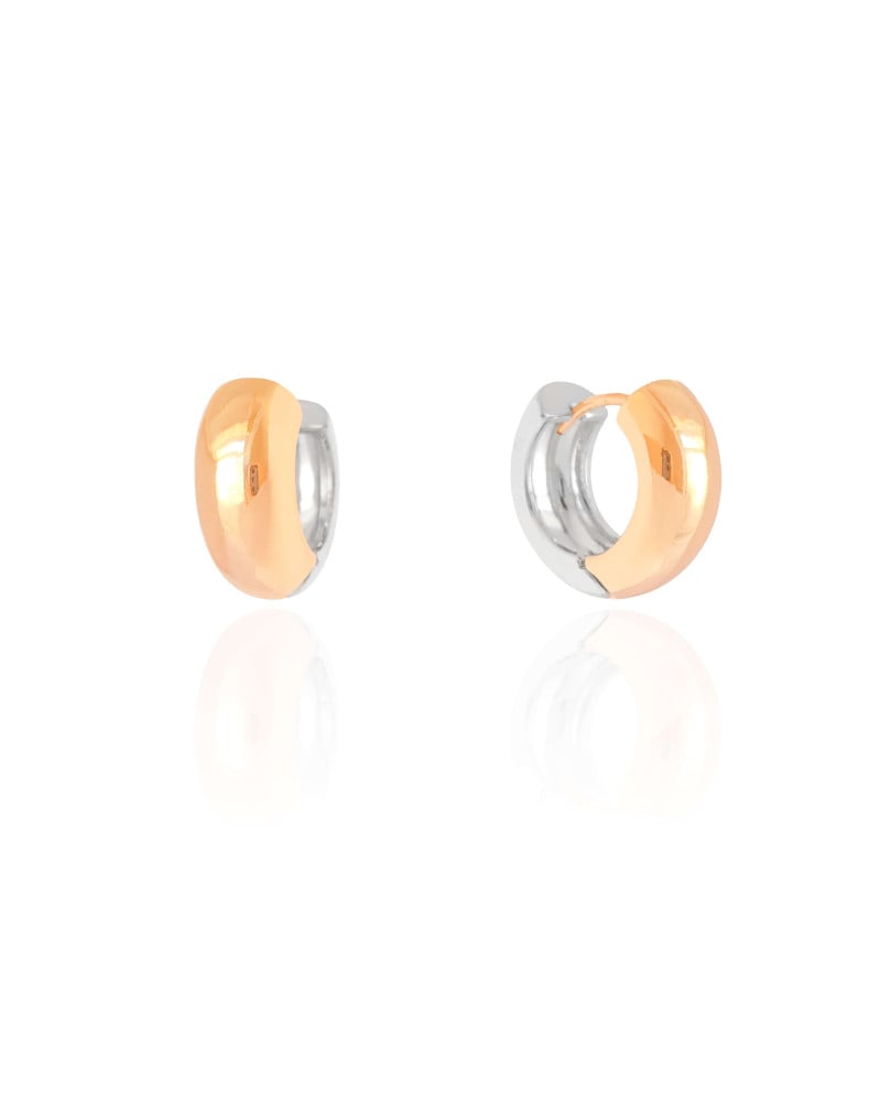 Brinco Argola Click Reta Lisa 1.8 cm Mix de Banhos