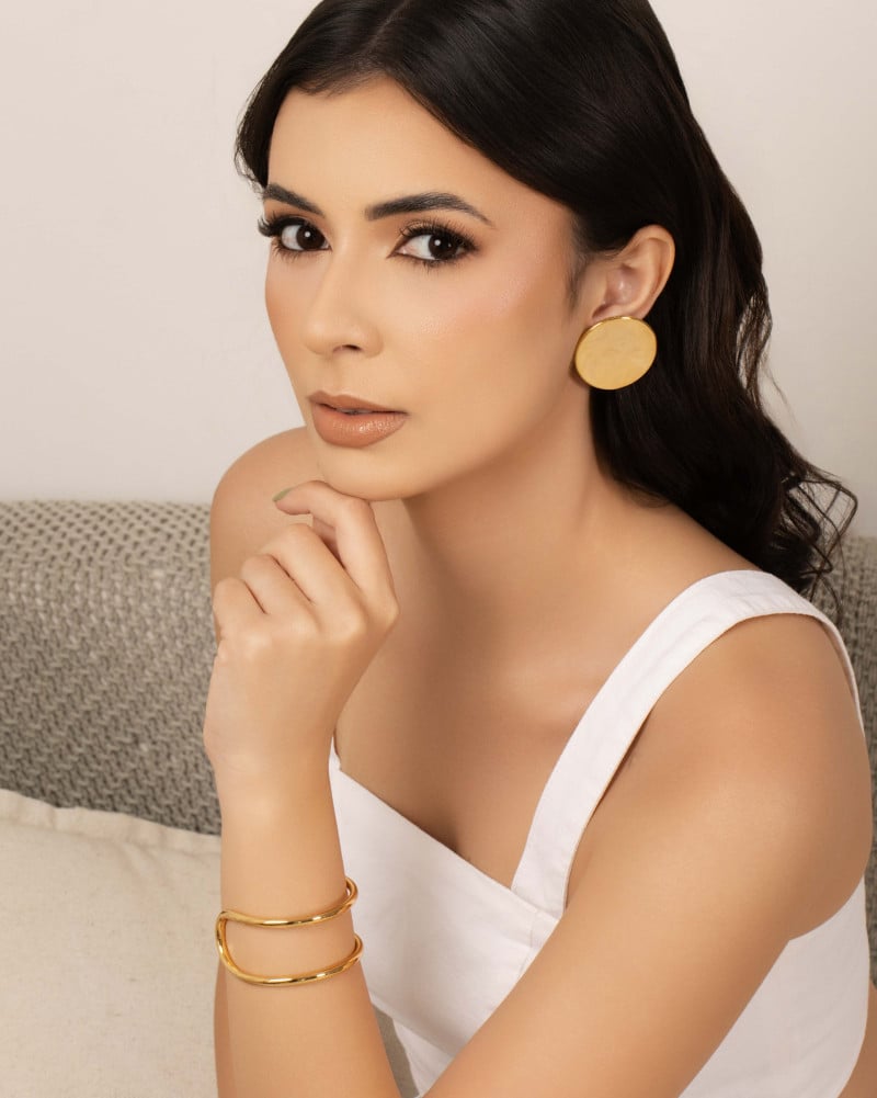 Bracelete Filetes Tubo Banhado a Ouro 18K