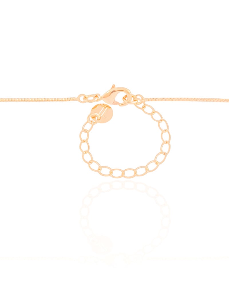 Gargantilha Veneziana Orgânico Liso Gota Cristal Banhado a Ouro 18K - 45 cm