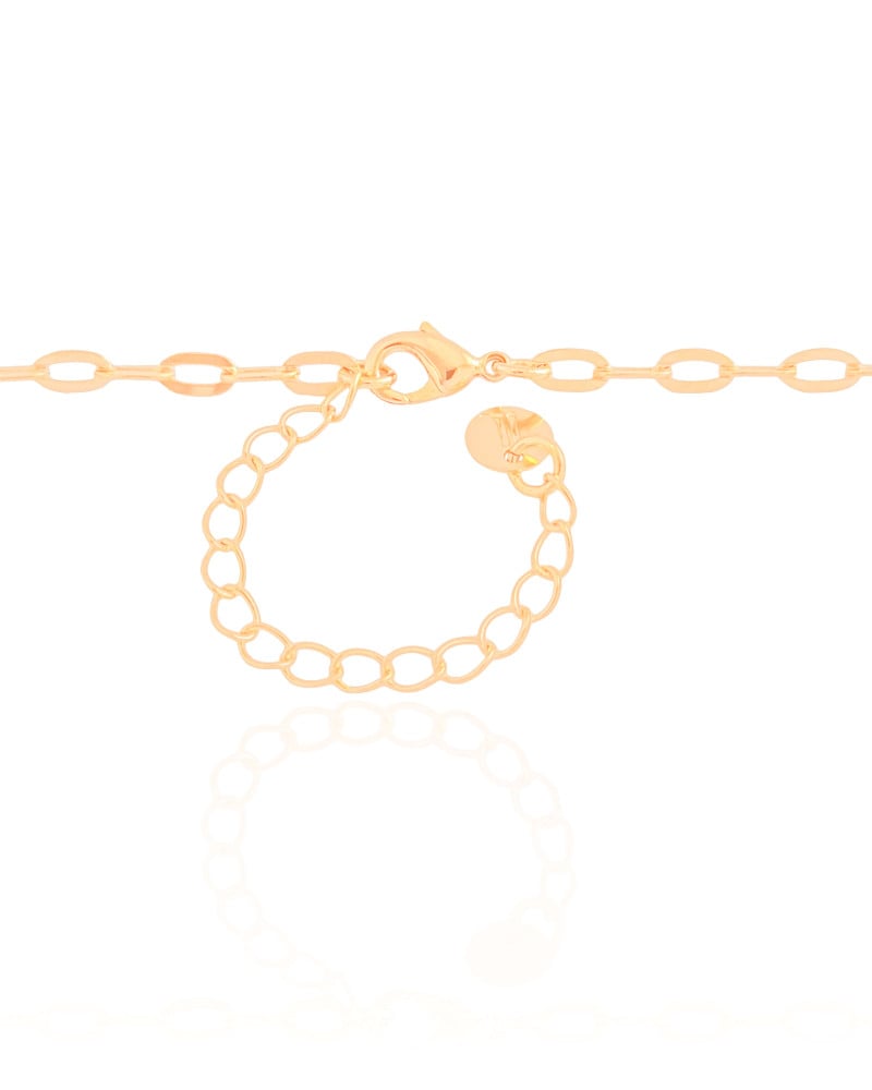 Gargantilha Elos Bola Lisa 12 mm Banhado a Ouro 18K - 45 cm