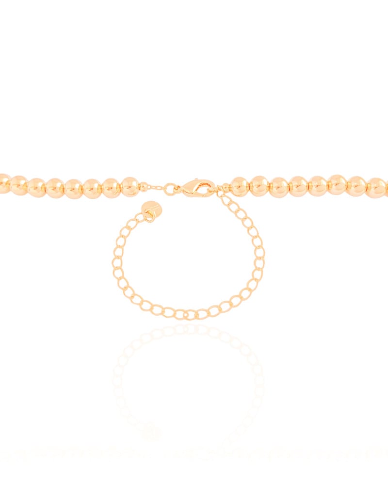 Choker Bolas Lisas 6 mm Banhado a Ouro 18K