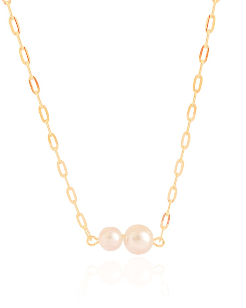 Choker Elos Pérolas Banhado a Ouro 18K