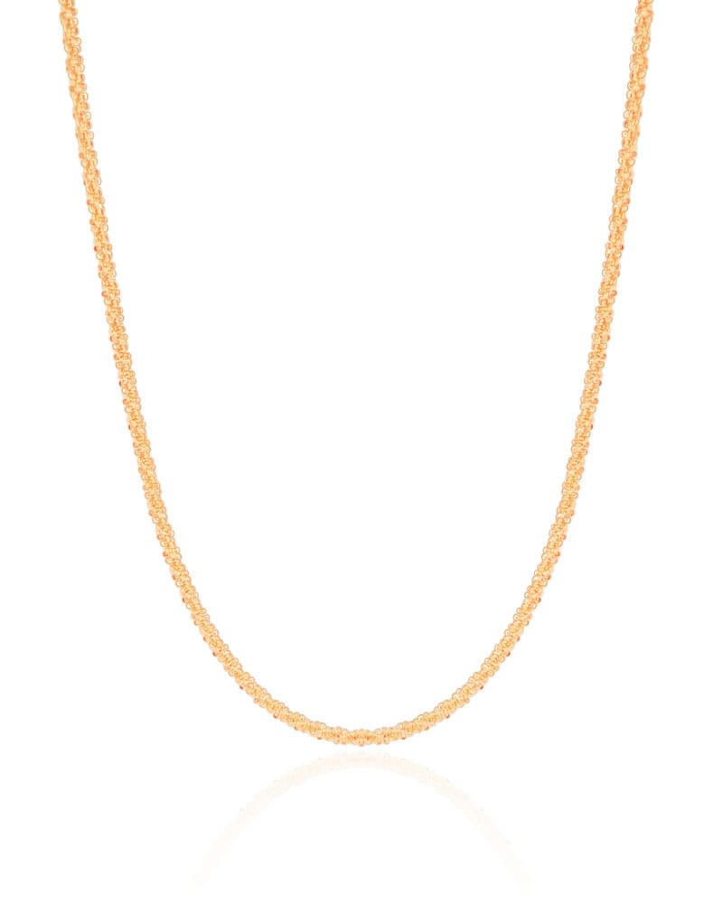 Choker Torcida Detalhada 2 mm Banhado a Ouro 18K