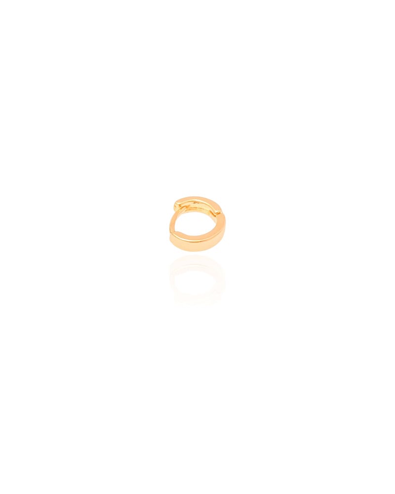 Piercing para Hélix Reto Liso 8 mm Banhado a Ouro 18K