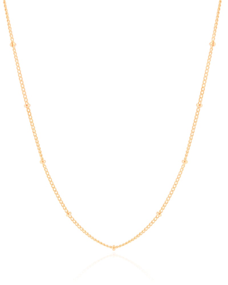 Gargantilha Infantil Grumet Bolinhas 2 mm Banhado a Ouro 18K - 32 cm