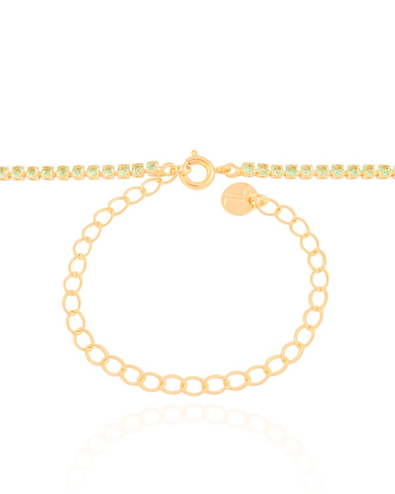 Choker Riviera Turmalina 2 mm Banhado a Ouro 18K