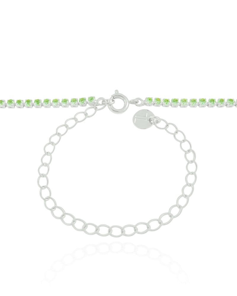 Choker Riviera Turmalina 2 mm Ródio Branco