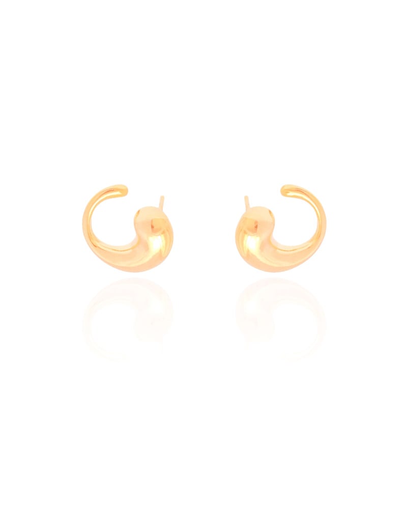 Ear Cuff Gota Lisa 1.7 cm Banhado a Ouro 18K