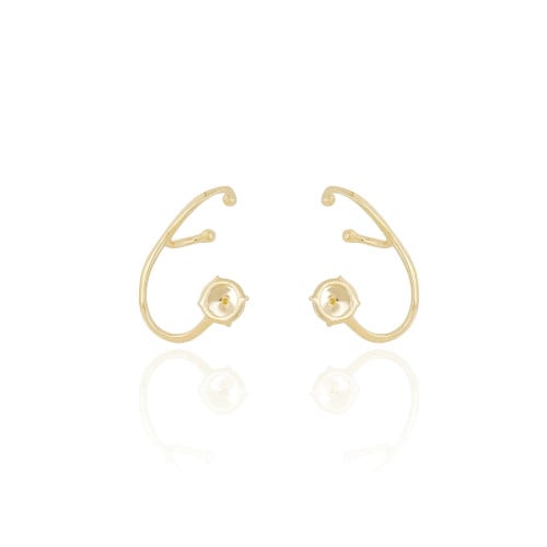 Ear Cuff Tarraxa Piercing Banhado a Ouro 18K