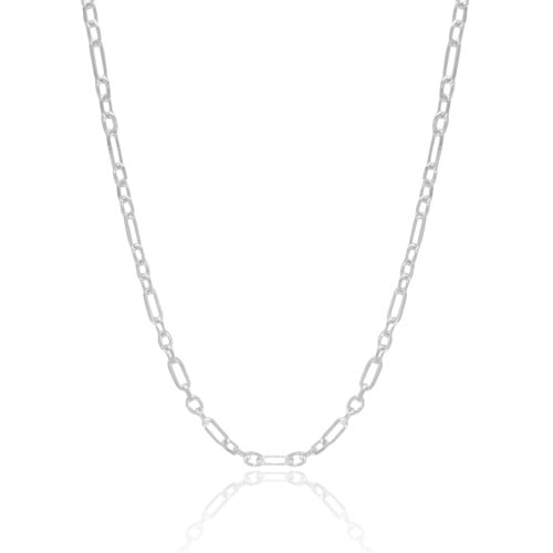 Choker Elos 4 mm Ródio Branco