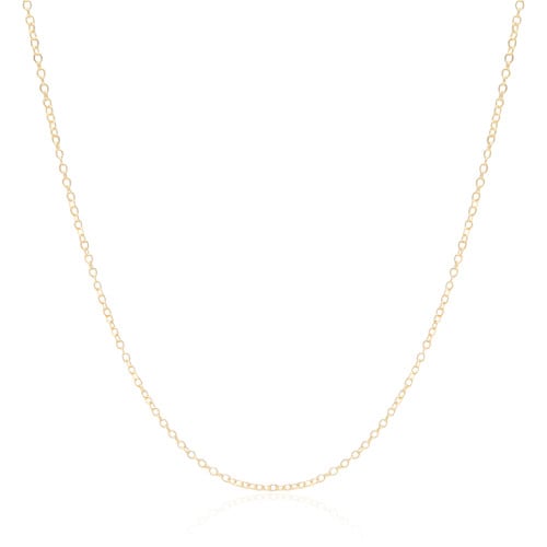 Gargantilha Americana 1.5 mm Banhado a Ouro 18K