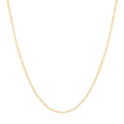 Gargantilha Piastrine 2 mm Banhado a Ouro 18K