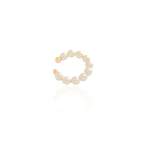 Piercing Perolas Banhado a Ouro 18K