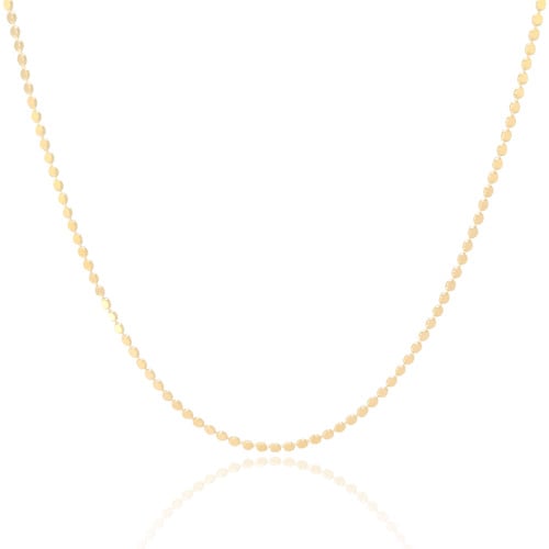 Choker Bolinhas Achatadas Banhado a Ouro 18K