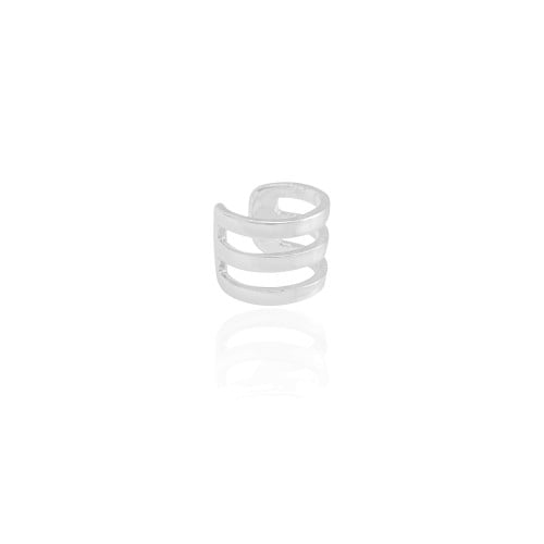 Piercing Três Filetes Ródio Branco