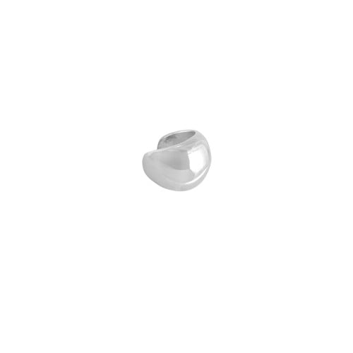 Piercing Liso Abaulado Ródio Branco