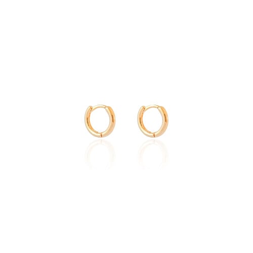 Brinco Argola Lisa 1.1 cm Banhado a Ouro 18K