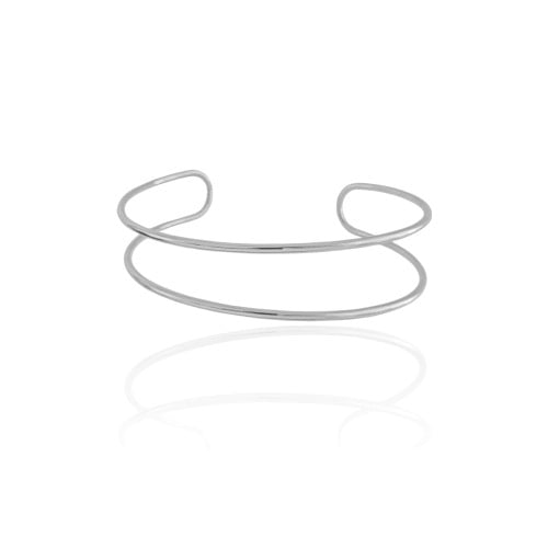 Braceletes Fios Ródio Branco