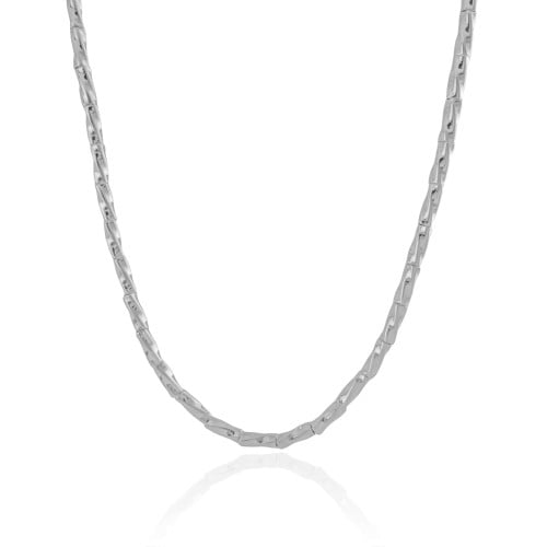 Choker Canutilhos Torcidos Ródio Branco