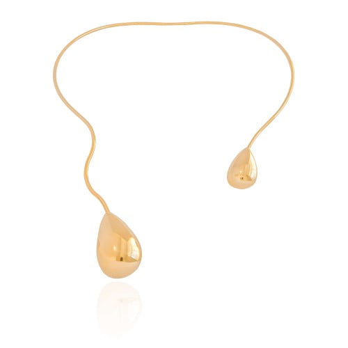 Aro Gotas Lisas Banhado a Ouro 18K