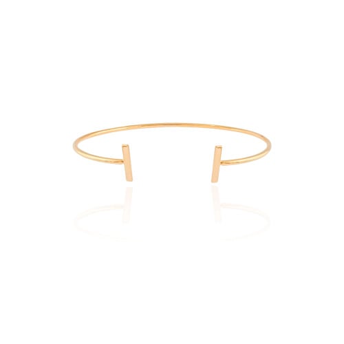 Bracelete Palito Liso Banhado a Ouro 18K