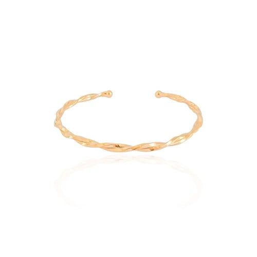 Bracelete Torcido Banhado a Ouro 18K