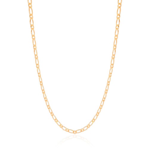 Gargantilha Elos 3 mm Banhado a Ouro 18K - 40 cm