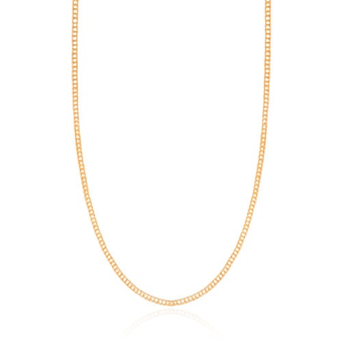 Gargantilha Grummet 2 mm Banhado a Ouro 18K - 45 cm