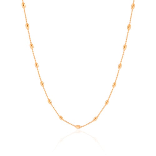 Choker Gomos 3 mm Banhado a Ouro 18K