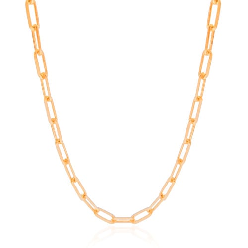 Choker Elos 5 mm Banhado a Ouro 18K