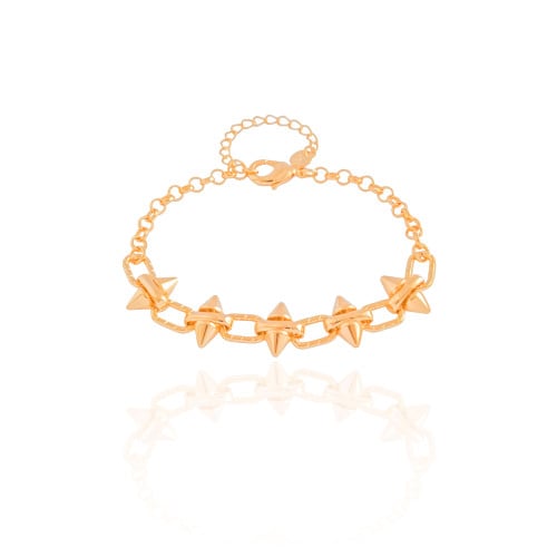 Pulseira Elos Spike Banhado a Ouro 18K