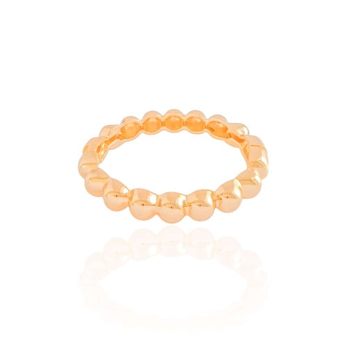 Bracelete Bolas Lisas Banho Dourado