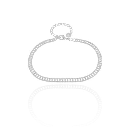 Pulseira Grumet 4 mm Ródio Branco