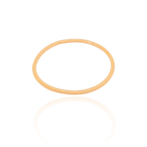 Bracelete Mola Rabo de Rato 3 mm Banhado a Ouro 18K