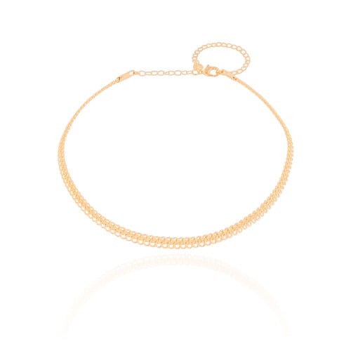 Aro Flexível Aramado 5 mm Banhado a Ouro 18K