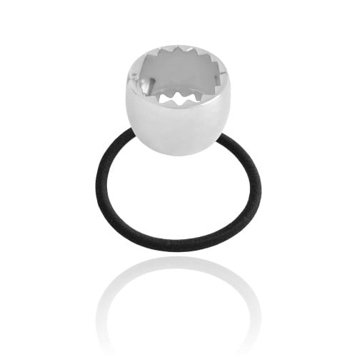 Pony Cuff Tubo Liso Banho Branco