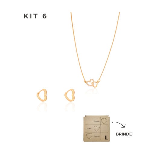 KIT 6 Banho Ouro 18K