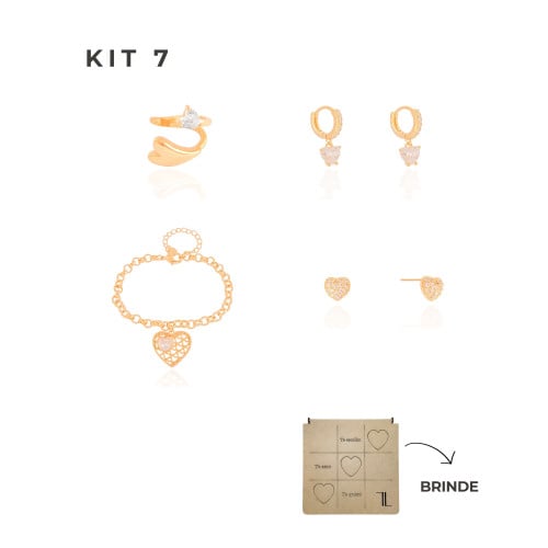 KIT 7 Banho Ouro 18K