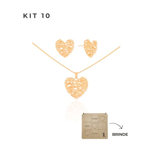 KIT 10 Banho Ouro 18K