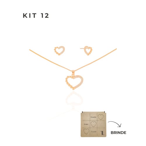 KIT 12 Banho Ouro 18K