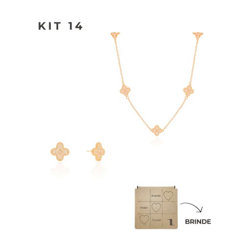 KIT 14 Banho Ouro 18K