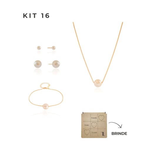 KIT 16 Banho Ouro 18K