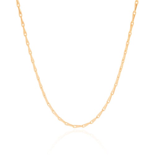 Choker Elos Grampo Banhado a Ouro 18K