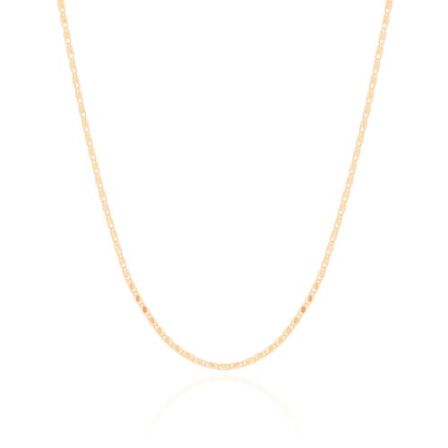 Choker Piastrine 1 mm Banhado a Ouro 18K
