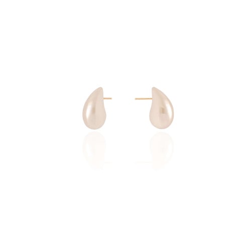 Brinco Gota Pérola 1.6 cm Banhado a Ouro 18K