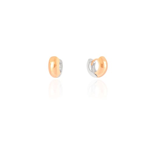 Brinco Argola Click Reta Lisa 1.3 cm Mix de Banhos
