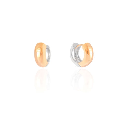 Brinco Argola Click Reta Lisa 1.8 cm Mix de Banhos