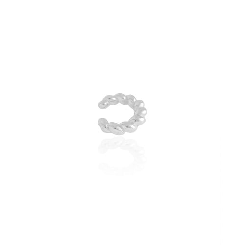 Piercing Torcido Liso Ródio Branco